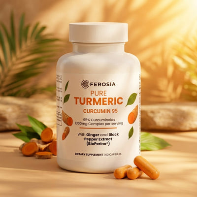 Ferosia™ Pure Turmeric Curcumin 95 — 1,300mg Joint Support Complex